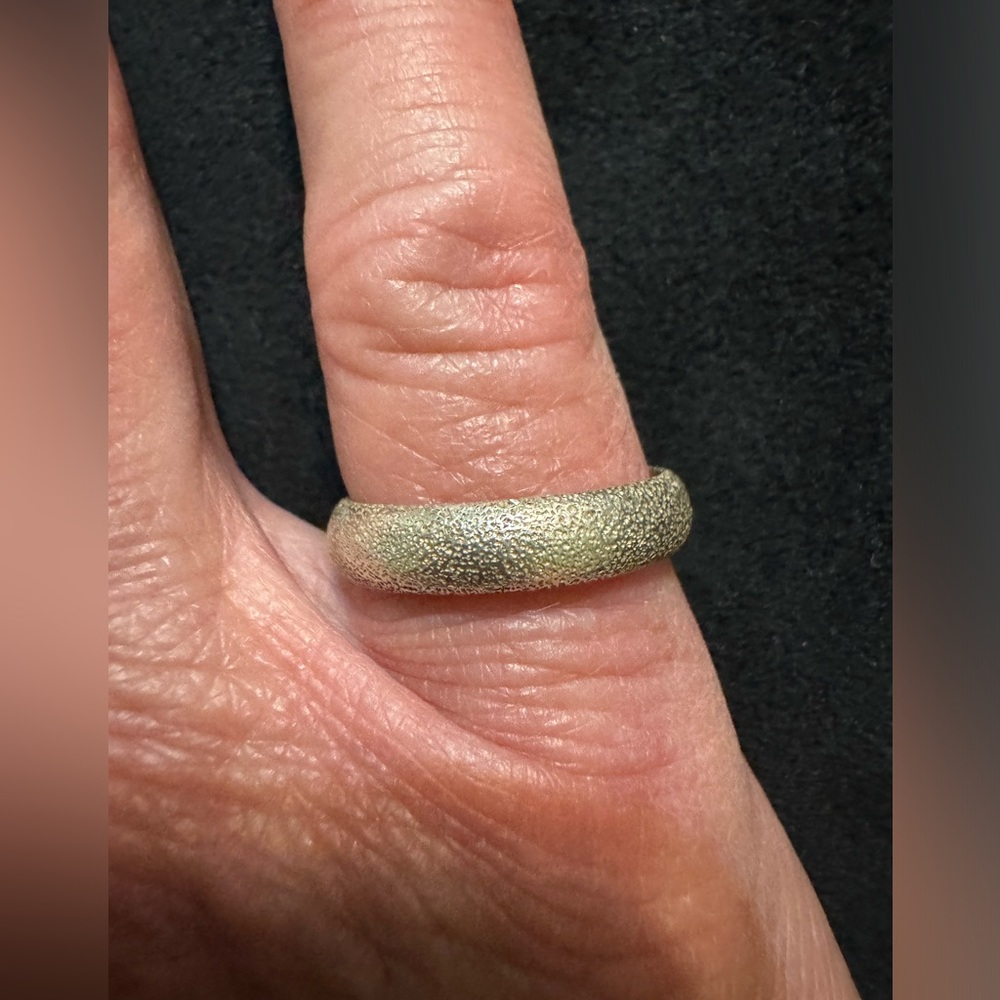 925 sterling silver band ring, size 7